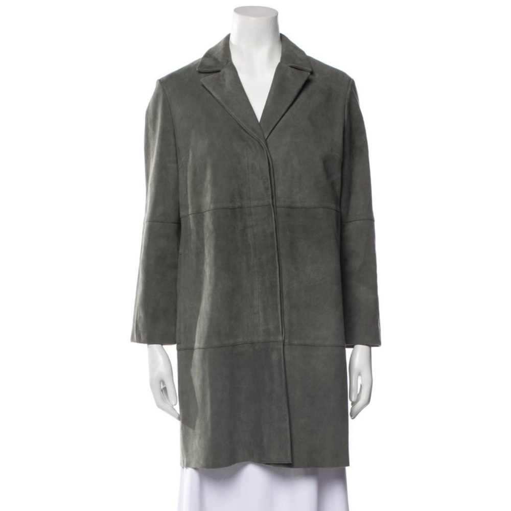 Suede Leather Car Coat